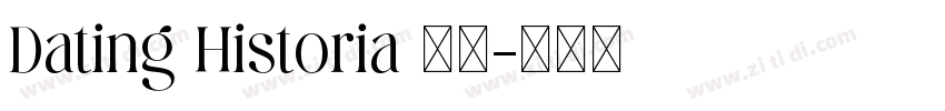 Dating Historia 粗体字体转换